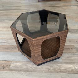 Mid-century Modern Style Hexagonal End Table