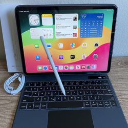 iPad Pro 11” (M1 chip / 2021 model) 3rd Generation 1TB with keyboard case,  pen & Accessories 