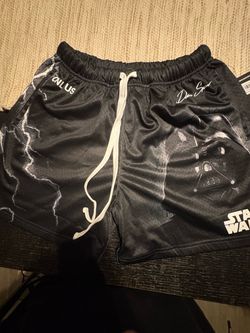 Small Darc Sport Star Wars shorts with Darth Vader graphic and lightning bolt design #darthvader #starwars
