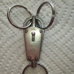 1837 TIFFANY & COMPANY STERLING SILVER  & VALET KEY RING