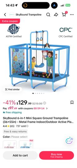 Kids trampoline