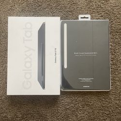 12.4” Samsung Galaxy TAb s7 FE Tablet With S pen And Samsung cover Keyboard 