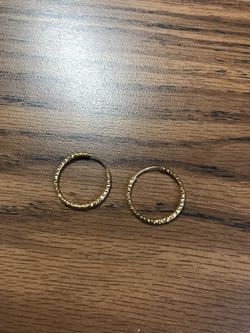 10K gold plated earrings