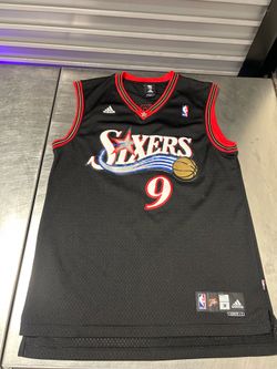Men’s Vintage Y2K #9 Andre Iguodala 76ers Black Jersey (Medium)