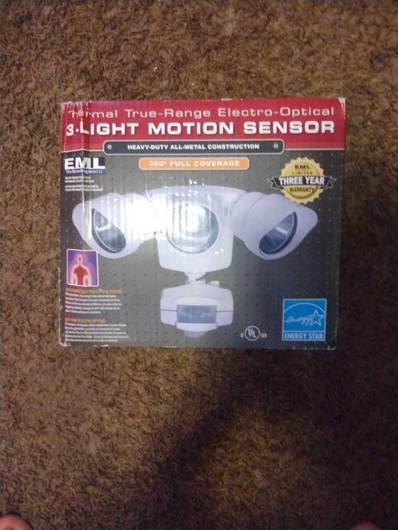 3 Light Motion Detector Security Light Outdoors