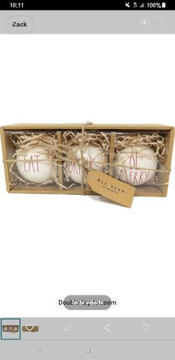 Rae Dunn Christmas Ornaments 