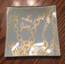 Juicy Couture Gold Chain Trinket Tray BNWT ultra rare and HTF