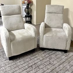 Set of two brand new high back beige chairs details in photos pickup Gaithersburg md20877