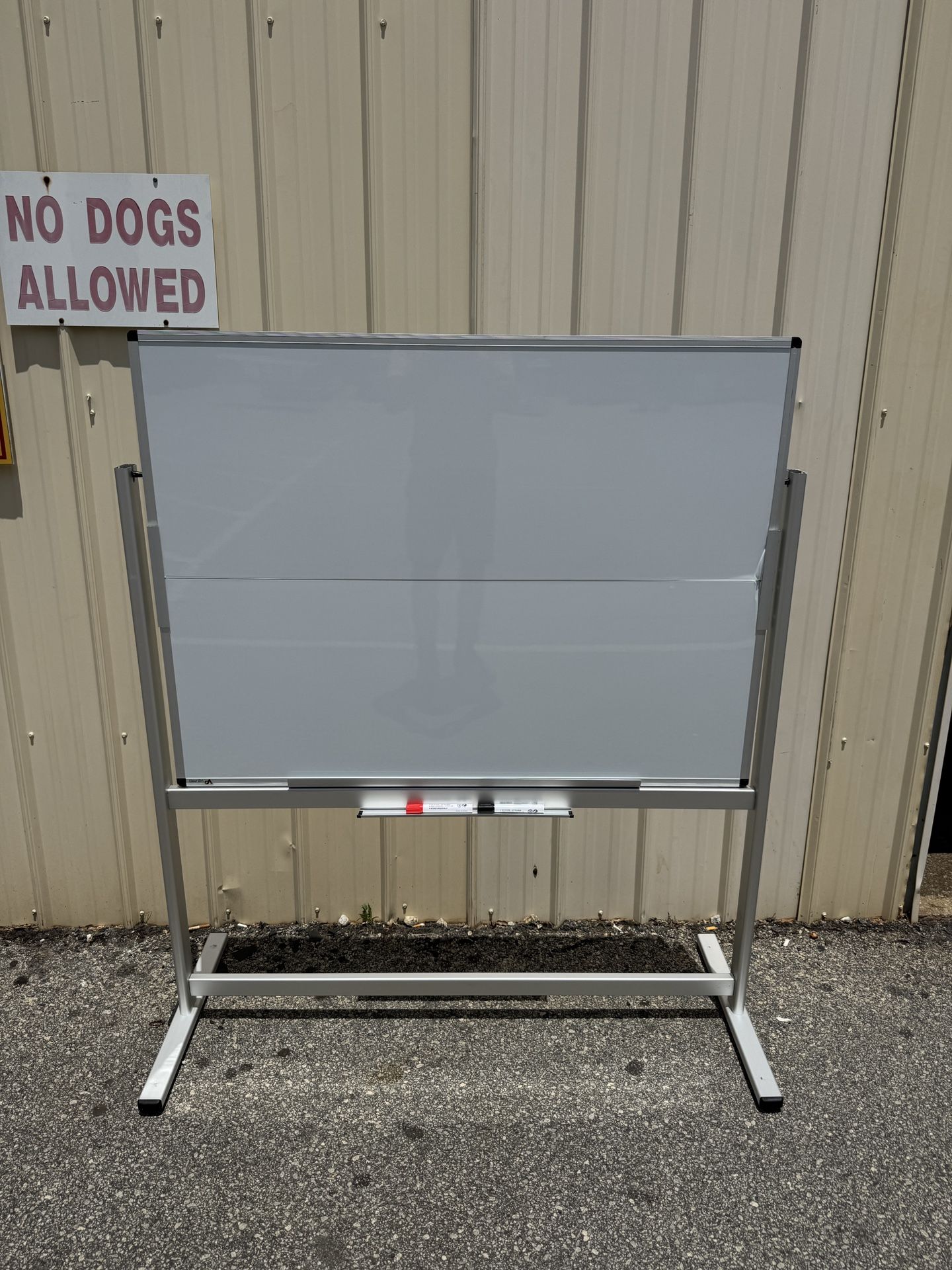Double-Sided Mobile Whiteboard, 48 x 36 Inches,