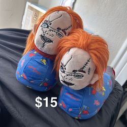 Horror theme chucky slippers