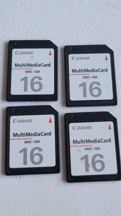 Canon 16MB MultiMediaCard (MMC). 