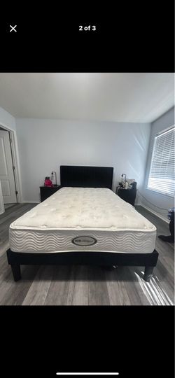 Full size mattress and bed frame