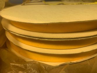 Yellow Ribbon-Solid Grosgrain 5/8” x 100-150 Yard Spools
