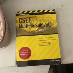 CSET MÚLTIPLE SUBJECT CLIFF NOTES