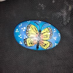 Butterfly Rock painting 