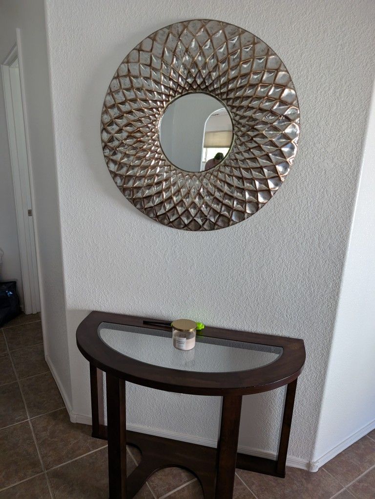 Half Circle Round Table