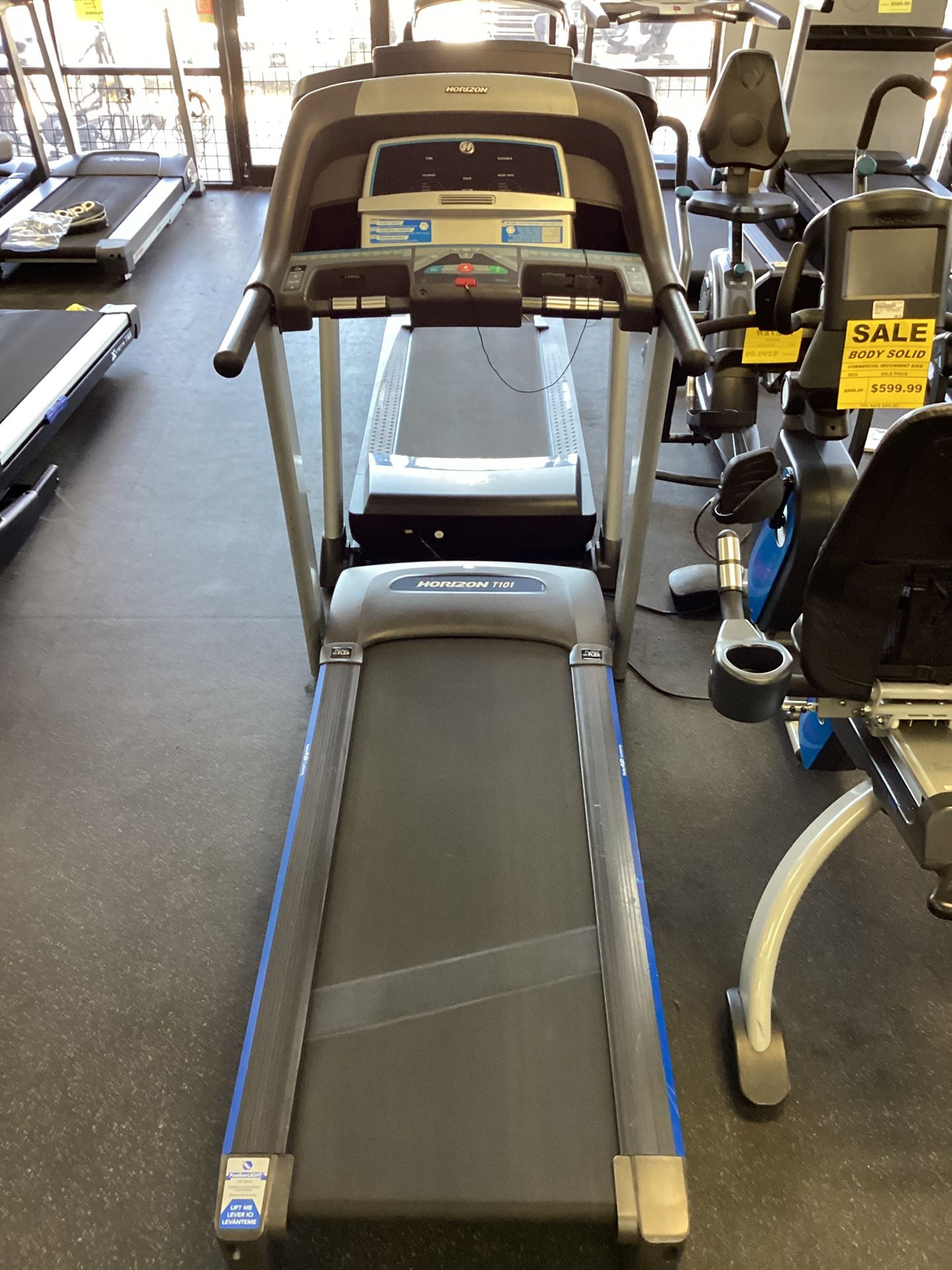 Horizon T101 Heavy Duty Folding Treadmill With Warranty