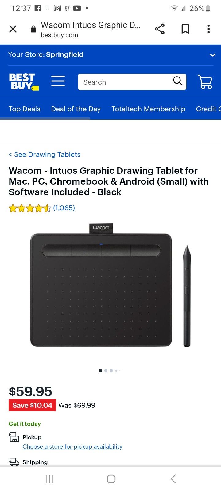 Wacom Graphing Tablet