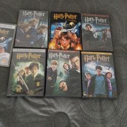 Six Harry Potter Movie Dvds