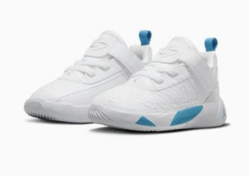 Nike Size 7c Baby (TD) Air Jordan Luka 1 “Legend Of 7” White/Aqua AR6085-104 Used