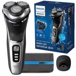 Philips Norelco Shaver 3900, Rechargeable Wet & Dry Shaver with Pop-up Trimmer