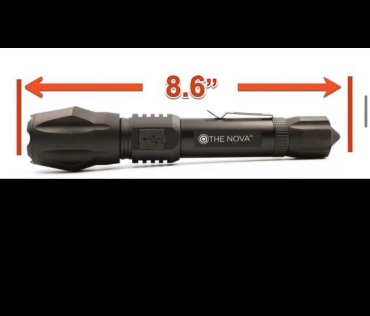 Solar Powered Heavy Duty Flashlight Usb Built In Generator For Phone Charging