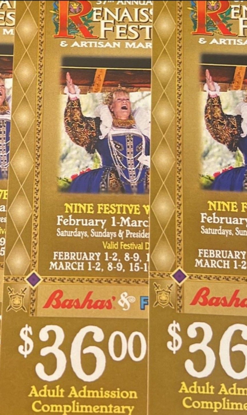 renaissance festival Tickets