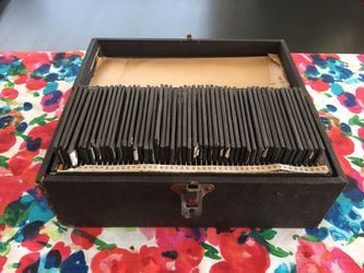 Vintage antique magic lantern glass slides 1927