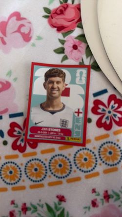 John stones red World Cup sticker