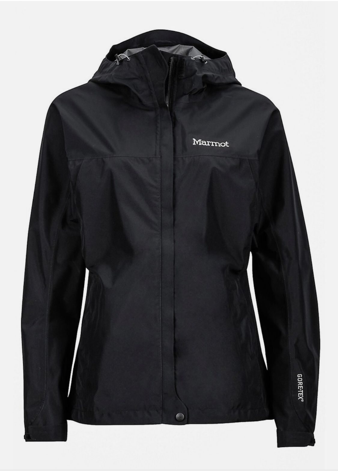 Women's Black Marmot Gore-Tex Raincoat Jacket