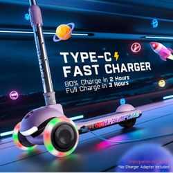 K9 Pro 3 Wheel Electric Scooter for Kids 3-6, Adjustable Height for Riders 3.3-4.6ft, 88 lbs, Up to 40 min, 3.5 Miles Range, AI & 2 Max Speed 3.7/6.2 