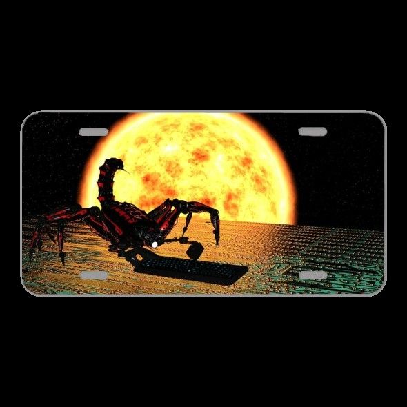 License Plate Novelty Car Front Big Data Database Data Future