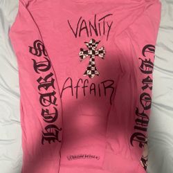 chrome hearts vanity affair long sleeve used its a size small and its a little worn out