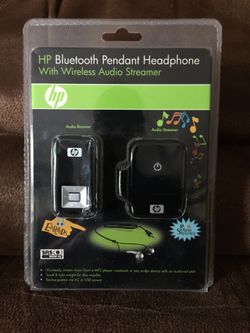 HP Bluetooth Pendant Headphone with wireless audio streamer
