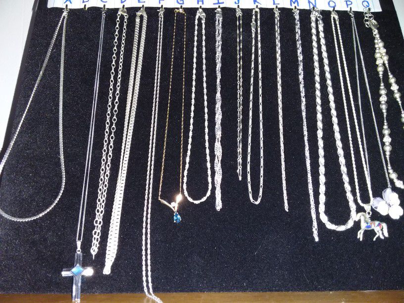 Sterling Silver Chains, Pendants And Charms!!!!