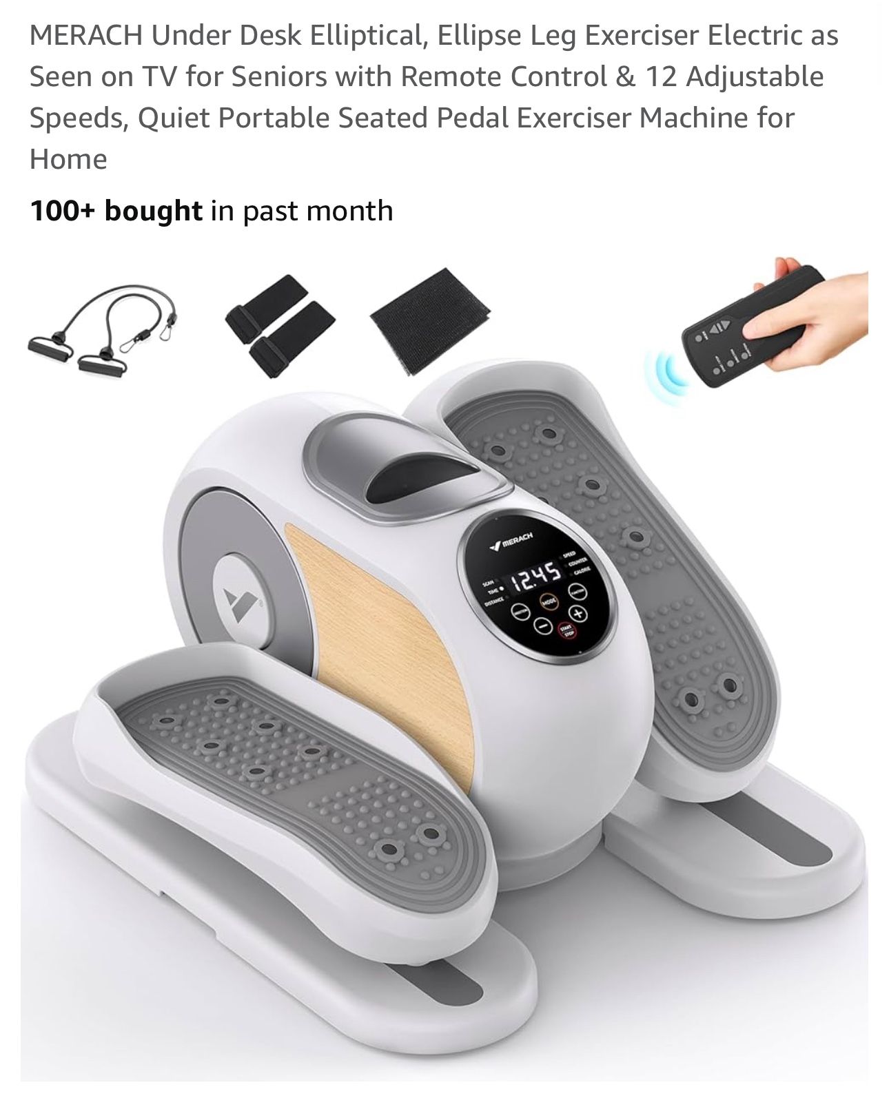 MERACH Under Desk Elliptical