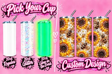Sunflower custom tumbler