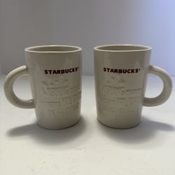 Starbucks Coffee Mugs Lot Of 2