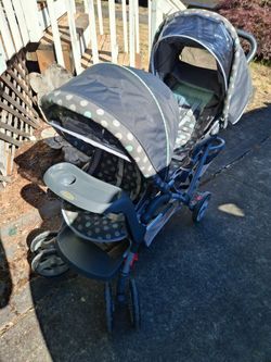 Duo Glider Double-Seated Front/Back Child Stroller - Excellent Condition
