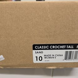Brand new - Classic crochet tall sand uggs. 