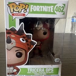VAULTED Tricera Ops Funko Pop Fortnite #462 Video Games Gaming Vinyl Figurine