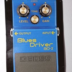 Metal Sign Boss BD 2w Blues Driver Pedal Musician Wall Art Room Aesthetic 