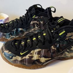 Nike Air Foamposite Pro PRM LE Green Camo size 10