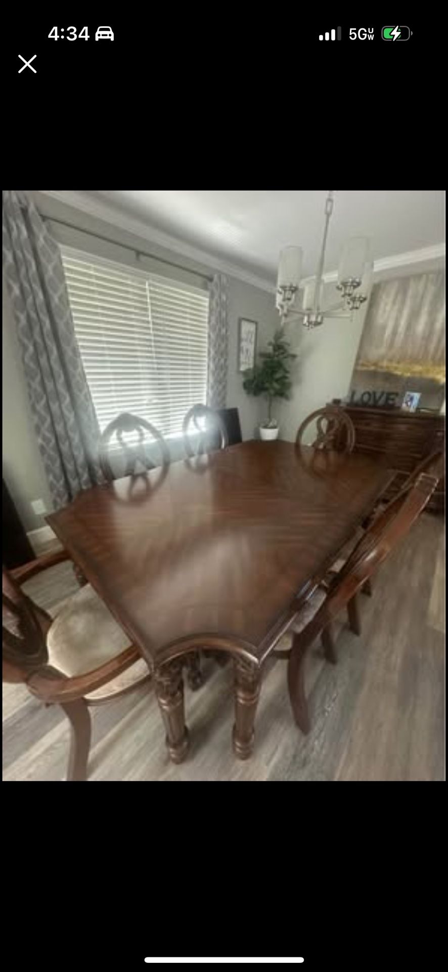 Antique Dining Table and Chairs Buffet!