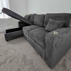 Corduroy pull out bed new in boxes