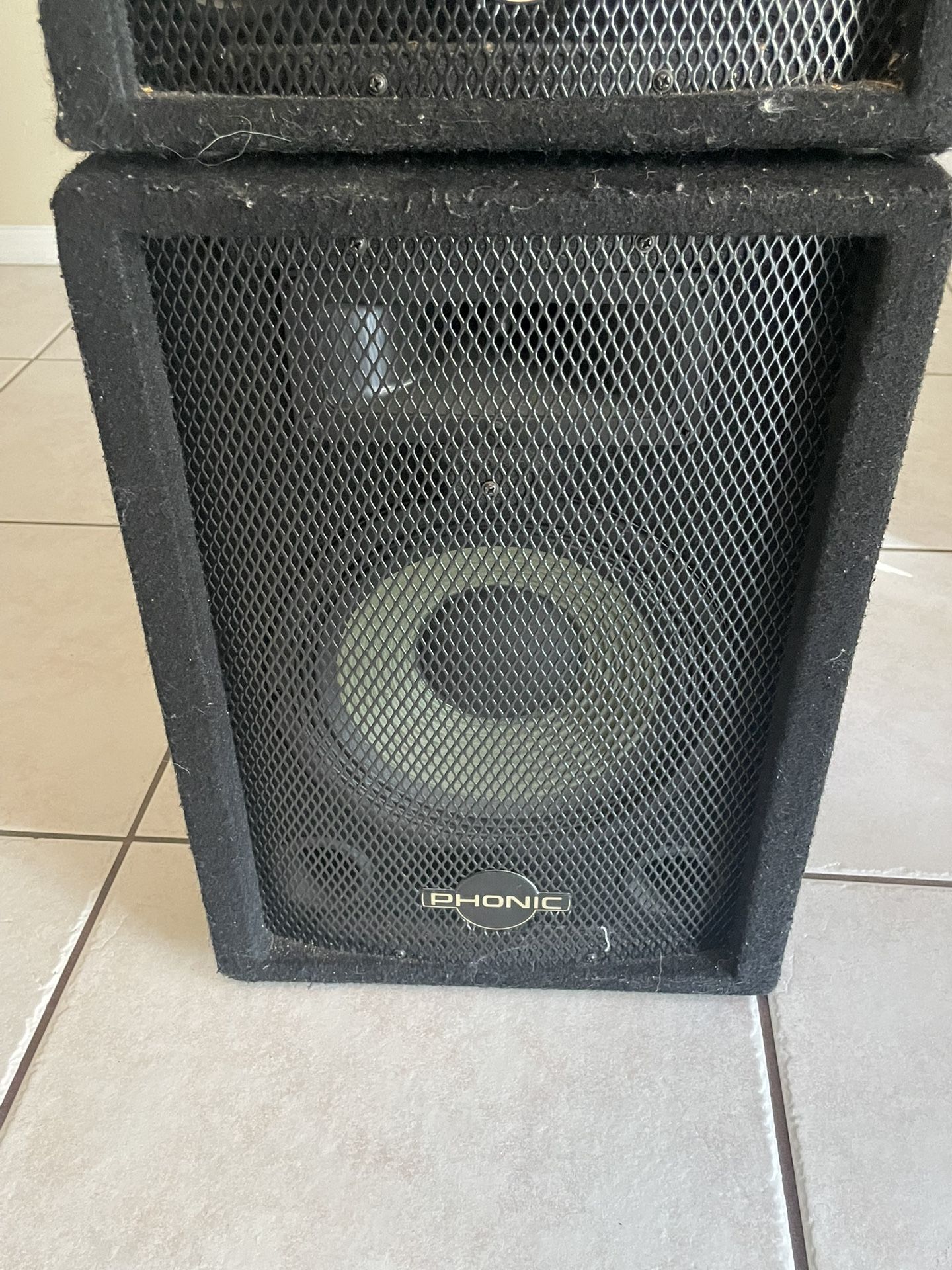 Pair Of Phonic PA Speakers