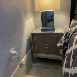Side Table And Mirror Lamps