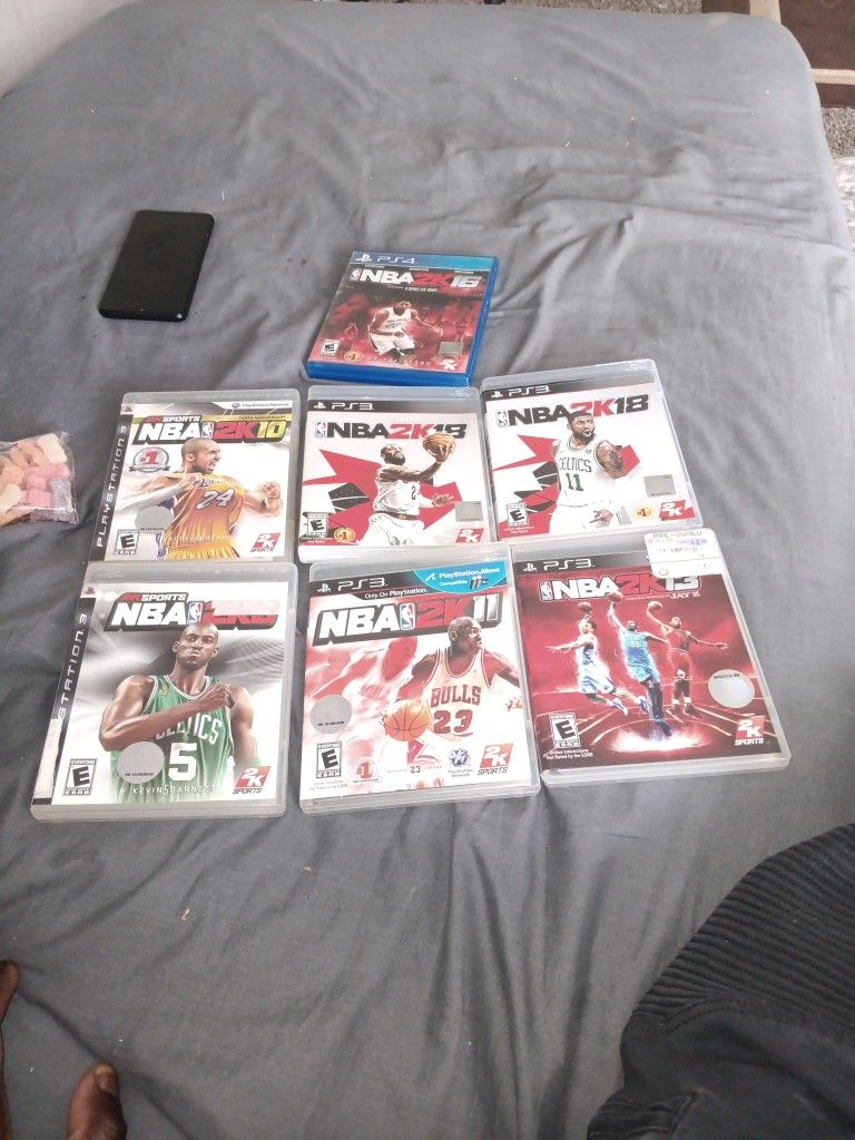 Ps3 Games 6 NBA Game For Only $15.00Dollar 