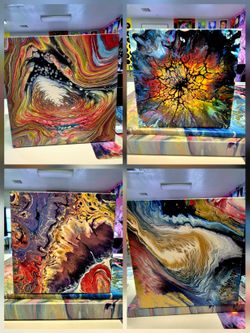 
Dirty Pour 🫗 Canvas paintings 
Gallery ART 