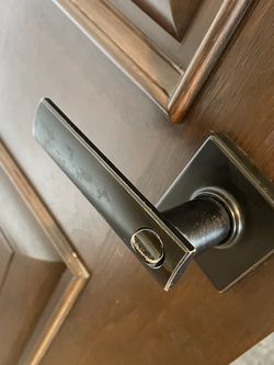 Brushed Bronze Keyed Doorknob